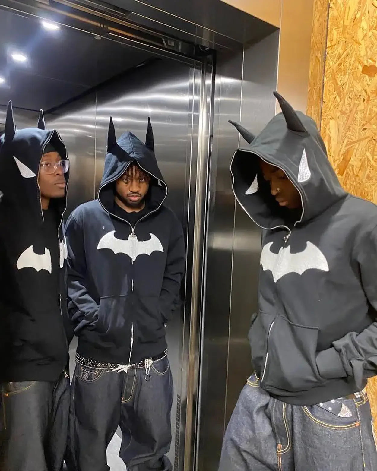 Bape batman hoodie with ears hotsell